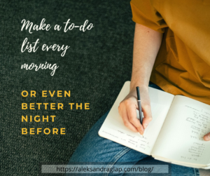 organising, planning, productivity, to-do list, work from home